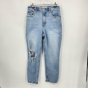 Abercrombie & Fitch The 90’s Straight Ultra High Rise Curve Love Sz 29 8S short